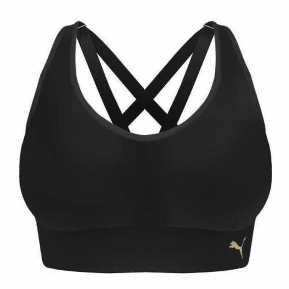 Puma Other - Puma Black  Seamless Strappy Back Sports Bra sz.XL